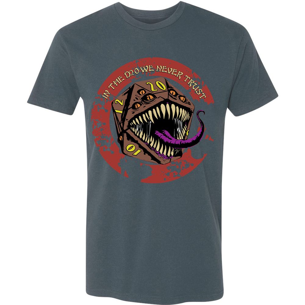 In The D20 We Never Trust Premium Unisex T-Shirt - Indigo - 15