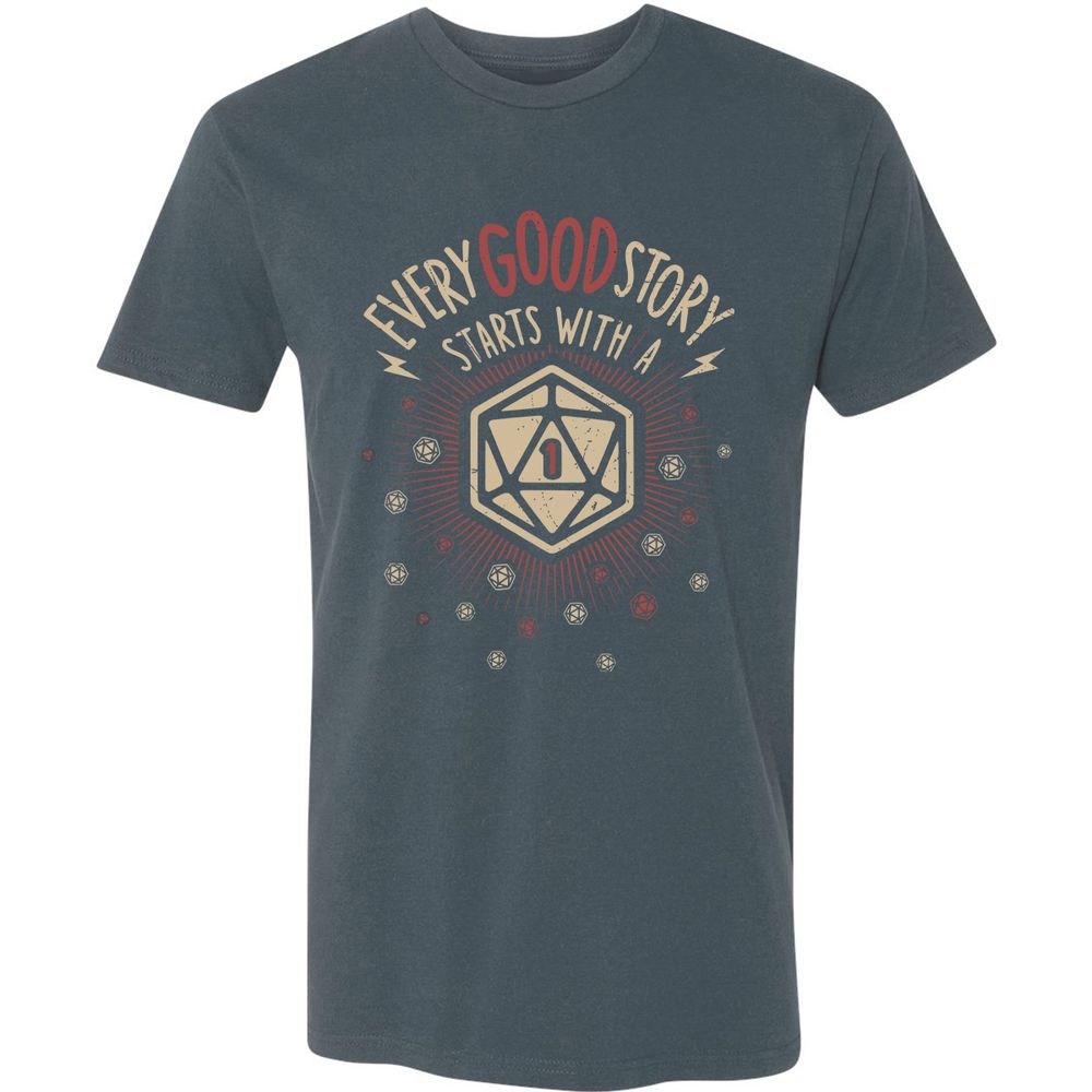 Good Story Starts With A 1 Premium Unisex T-Shirt - Indigo - 15