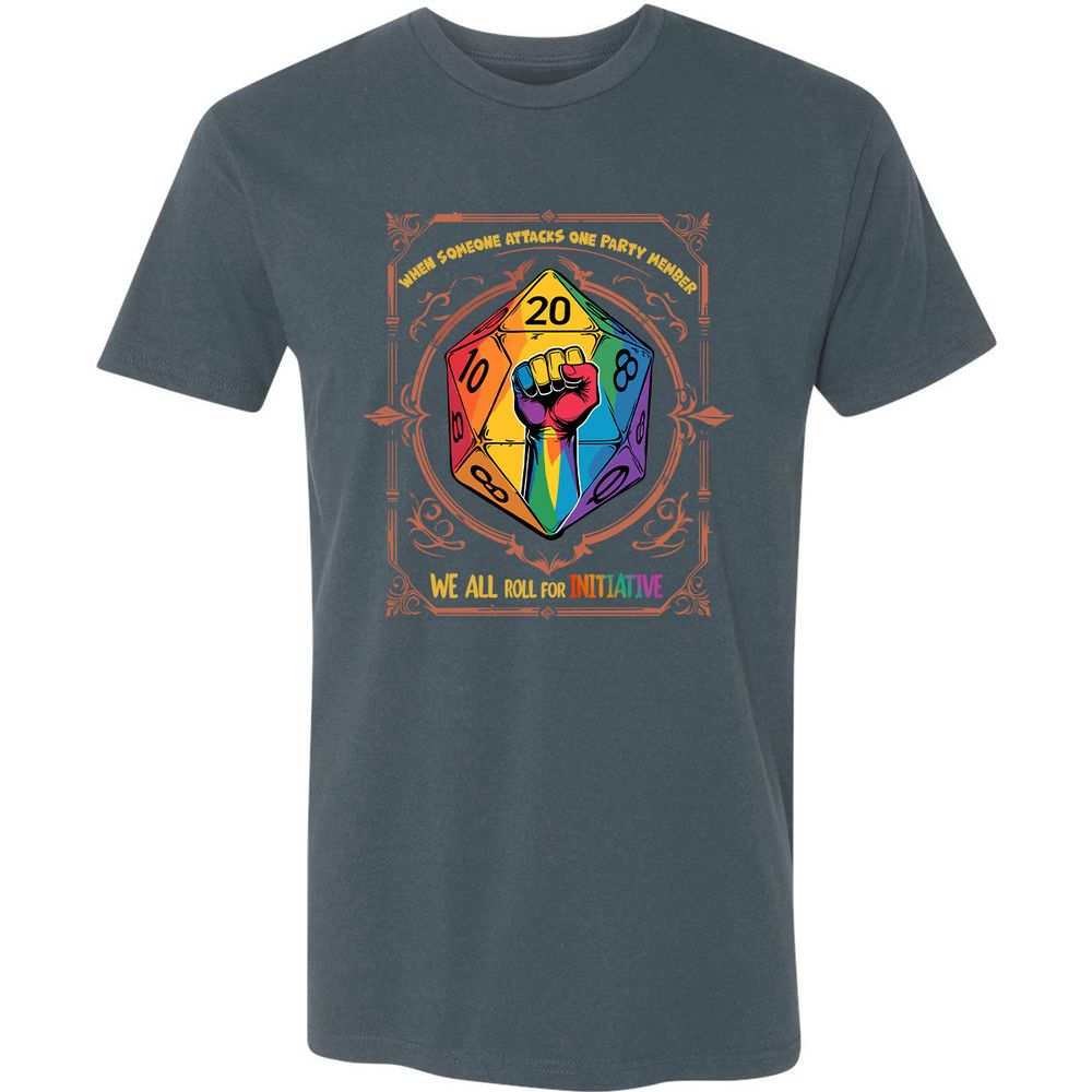 Roll For Initiative Premium Unisex T-Shirt - Indigo - 15