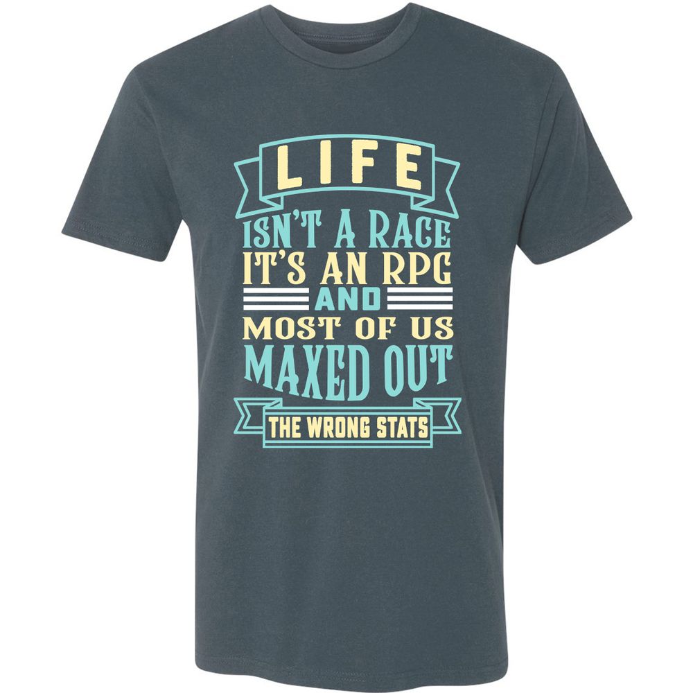 Life Is A RPG Premium Unisex T-Shirt - Indigo - 15