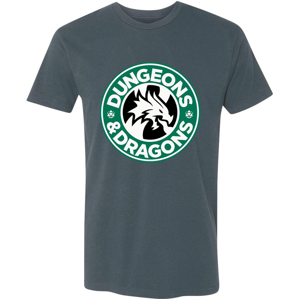 D&D Coffee Premium Unisex T-Shirt - Indigo - 15