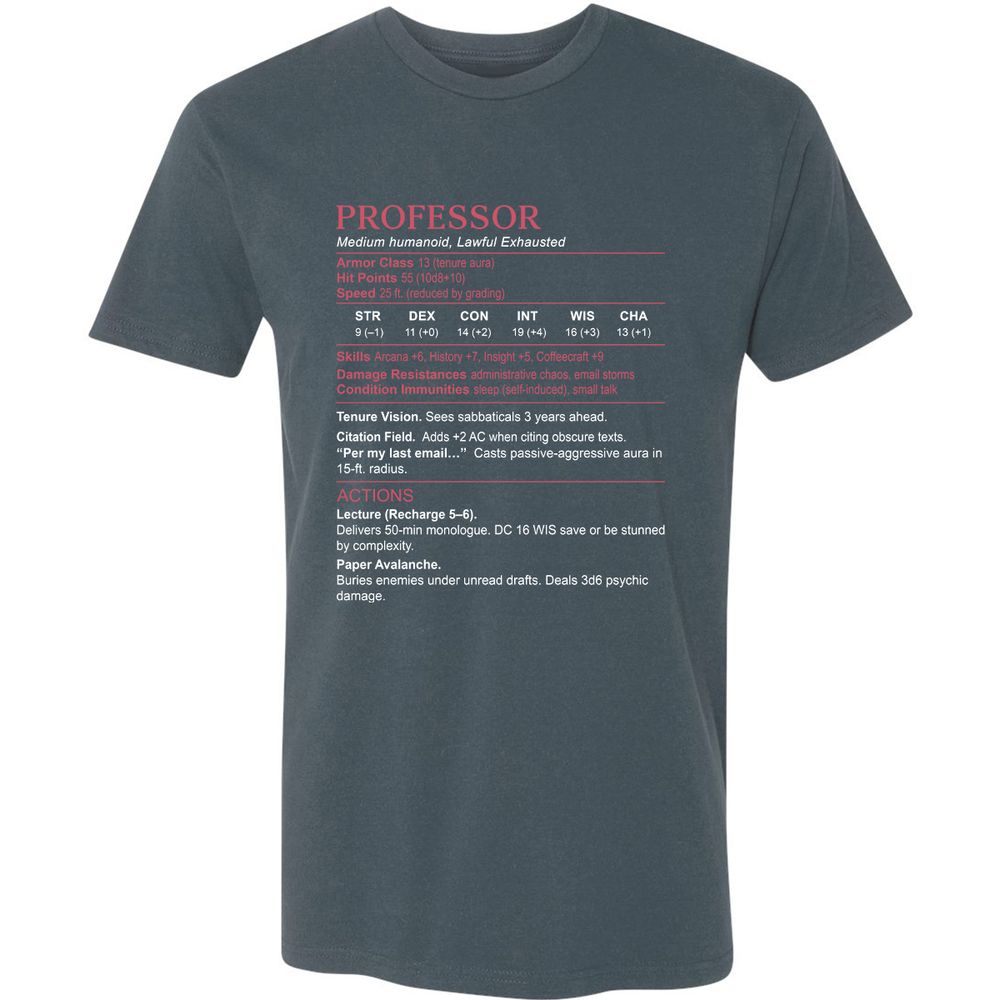 Professor Stats Premium Unisex T-Shirt - Indigo - 15
