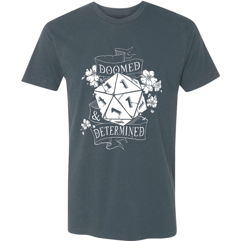 Doomed Determined Premium Unisex T-Shirt - Indigo - 15