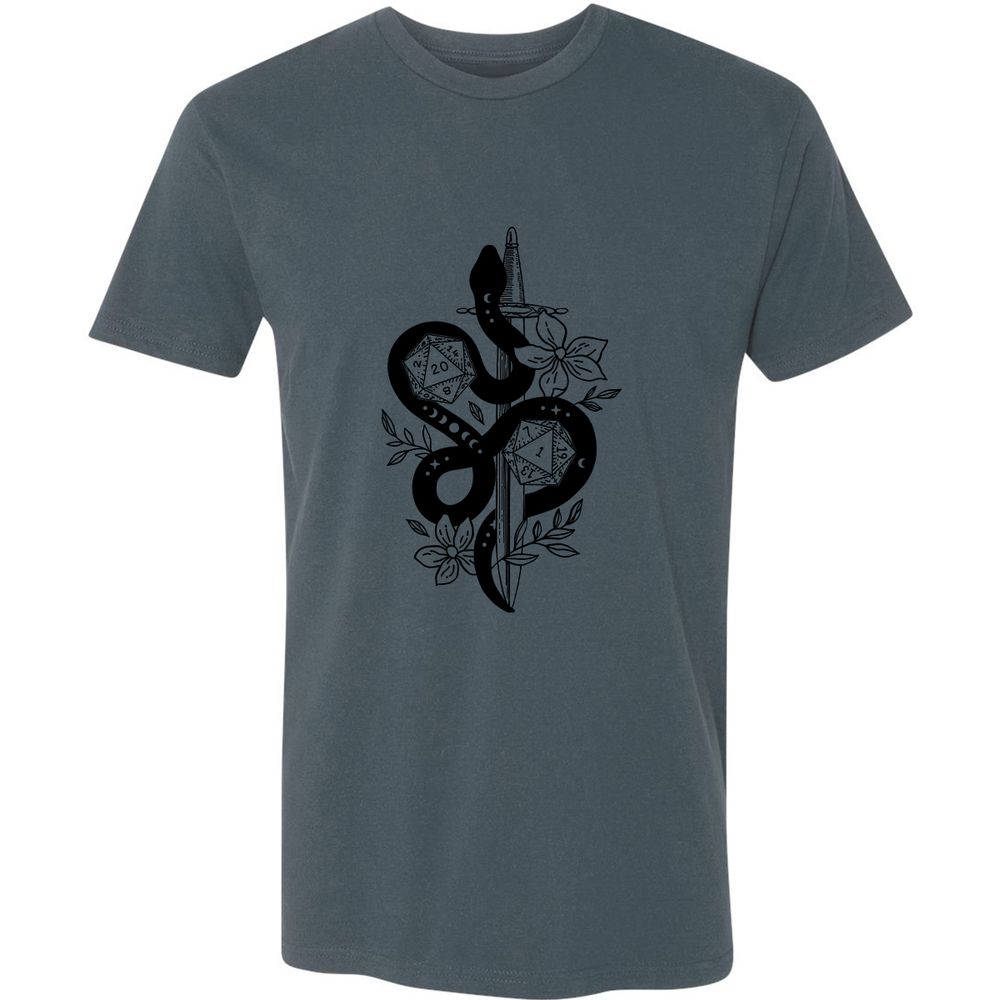 D20 Snake and Sword - Indigo - 15