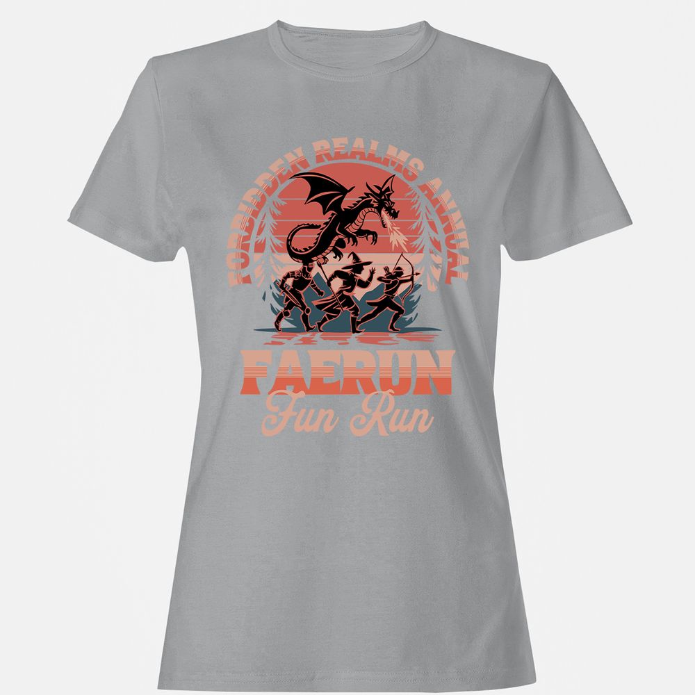 Faerun Fun Run Women's T-Shirt - Sport Grey - 15