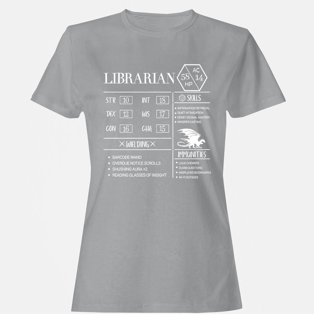 Librarian New Women's T-Shirt - Sport Grey - 15