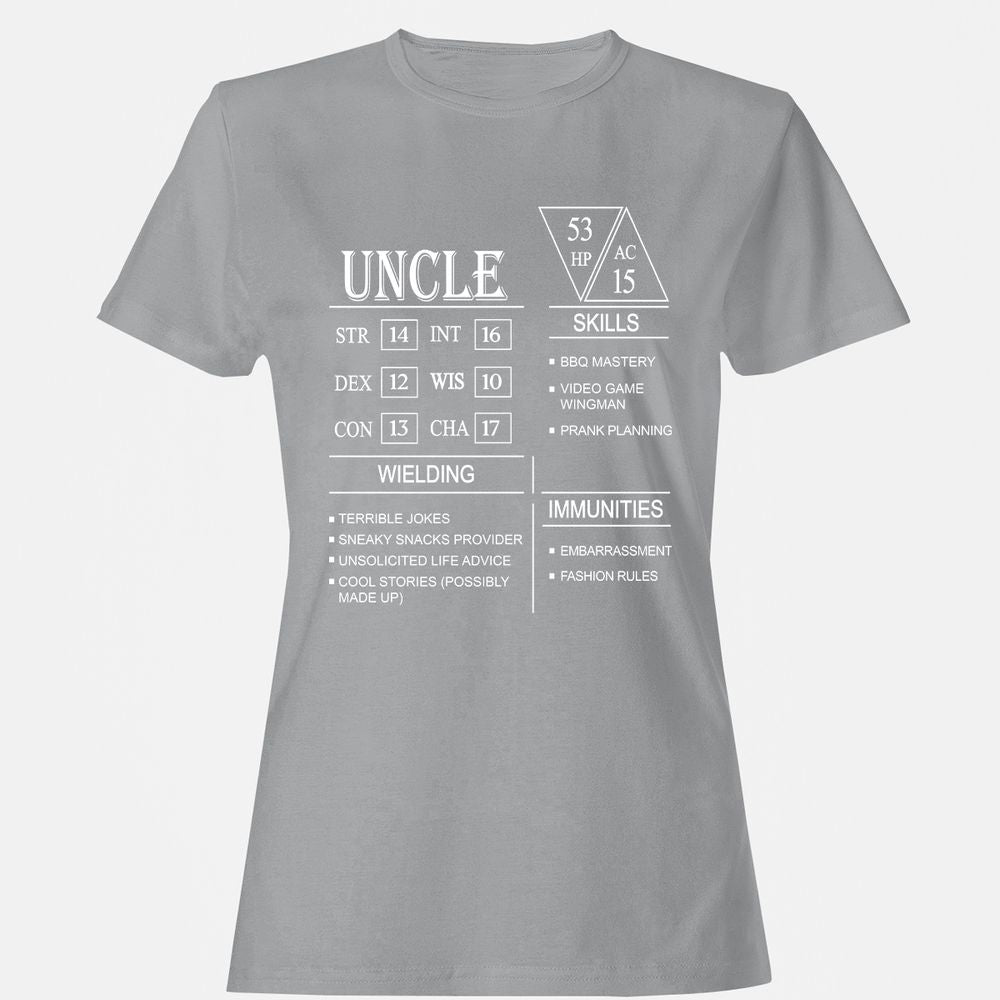 Uncle Stats Women's T-Shirt - Sport Grey - 15