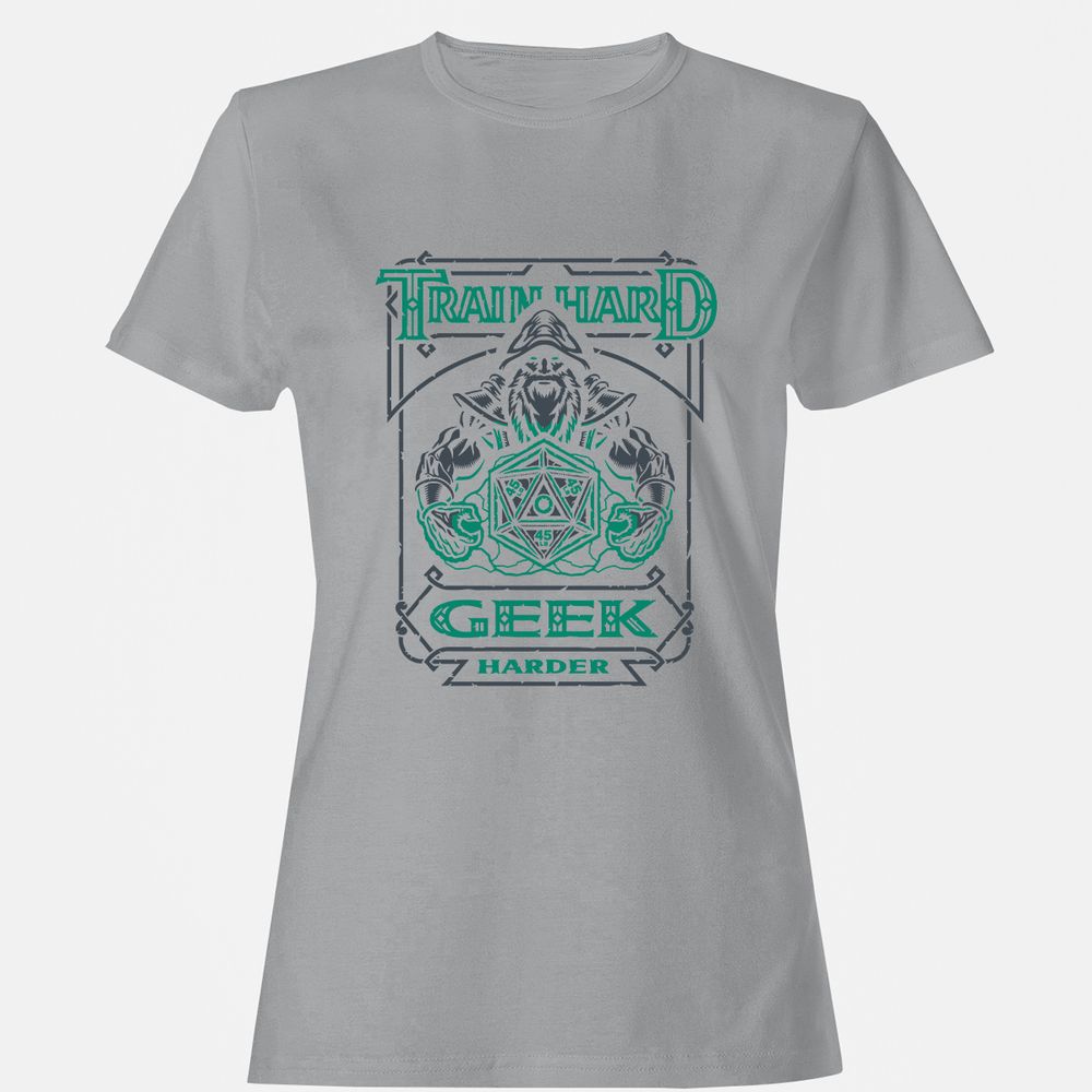 Train Hard, Geek Harder - Sport Grey - 15