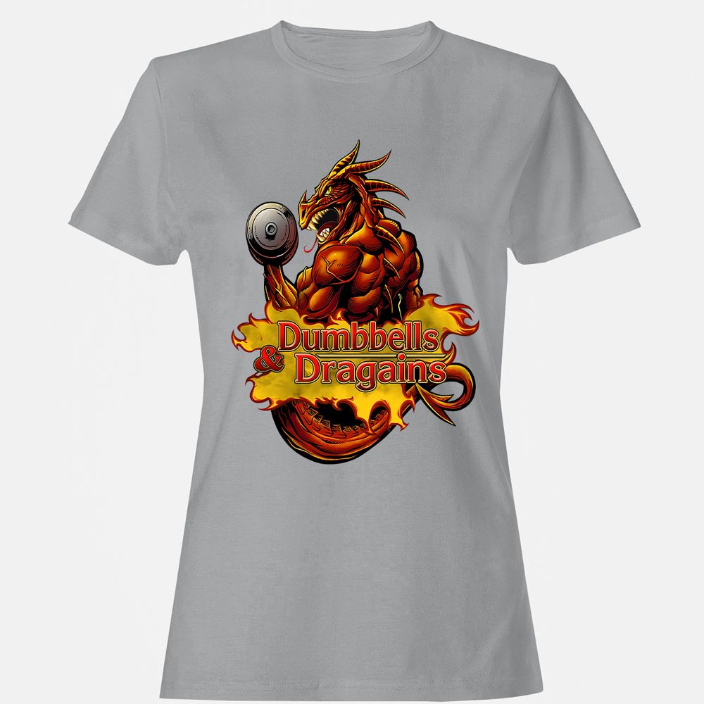 Dumbbells & Dragains Women's T-Shirt - Sport Grey - 15
