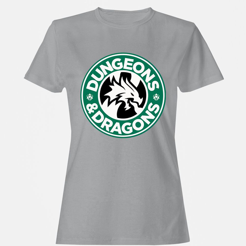 D&D Coffee Women's T-Shirt - Sport Grey - 15