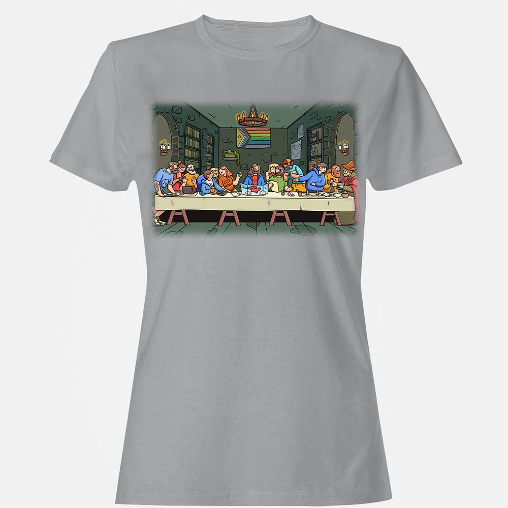 DnD Characters Pride Themed The Last Supper Shirt Women's T-Shirt - Sport Grey - 15