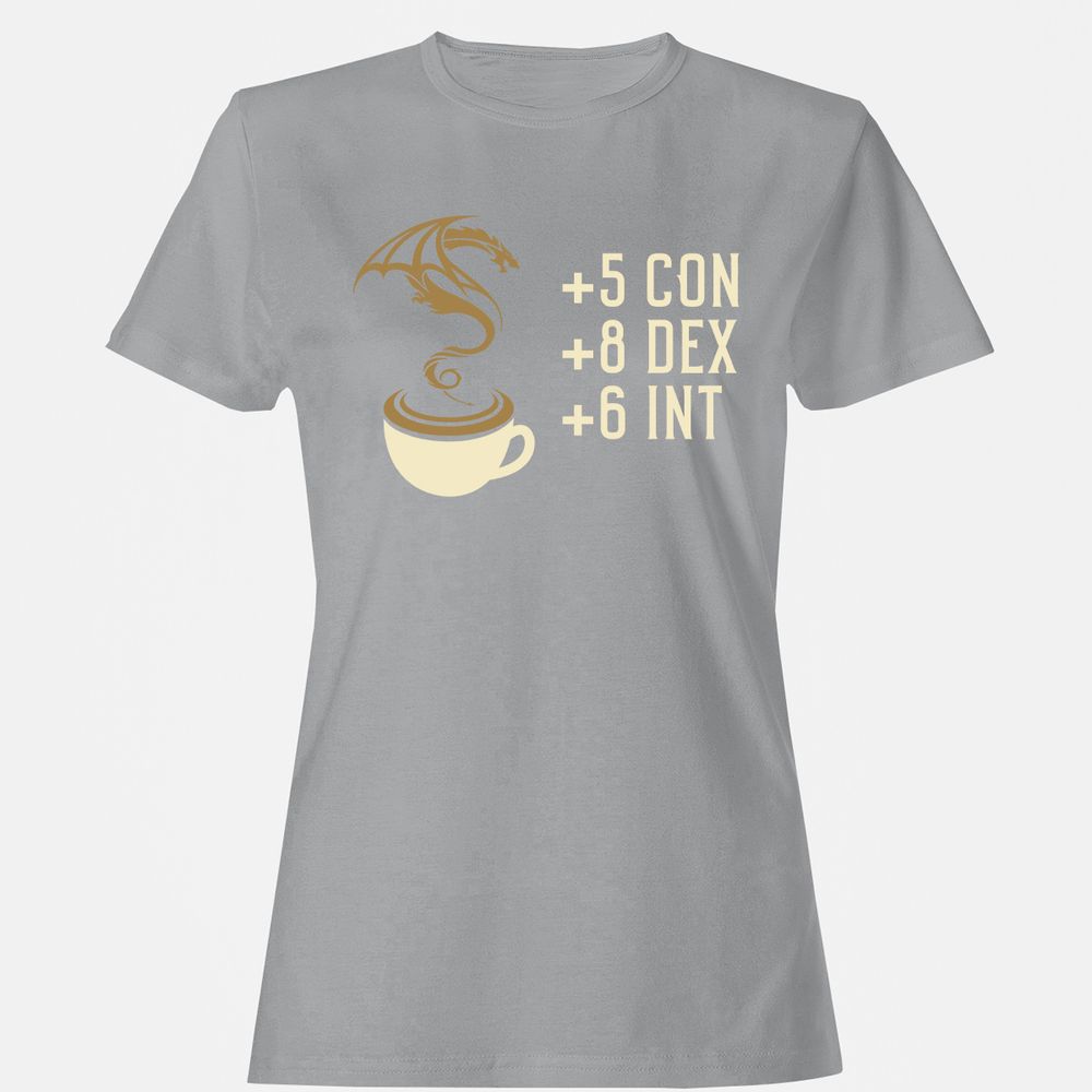 Coffee Dragon Women's T-Shirt - Sport Grey - 15