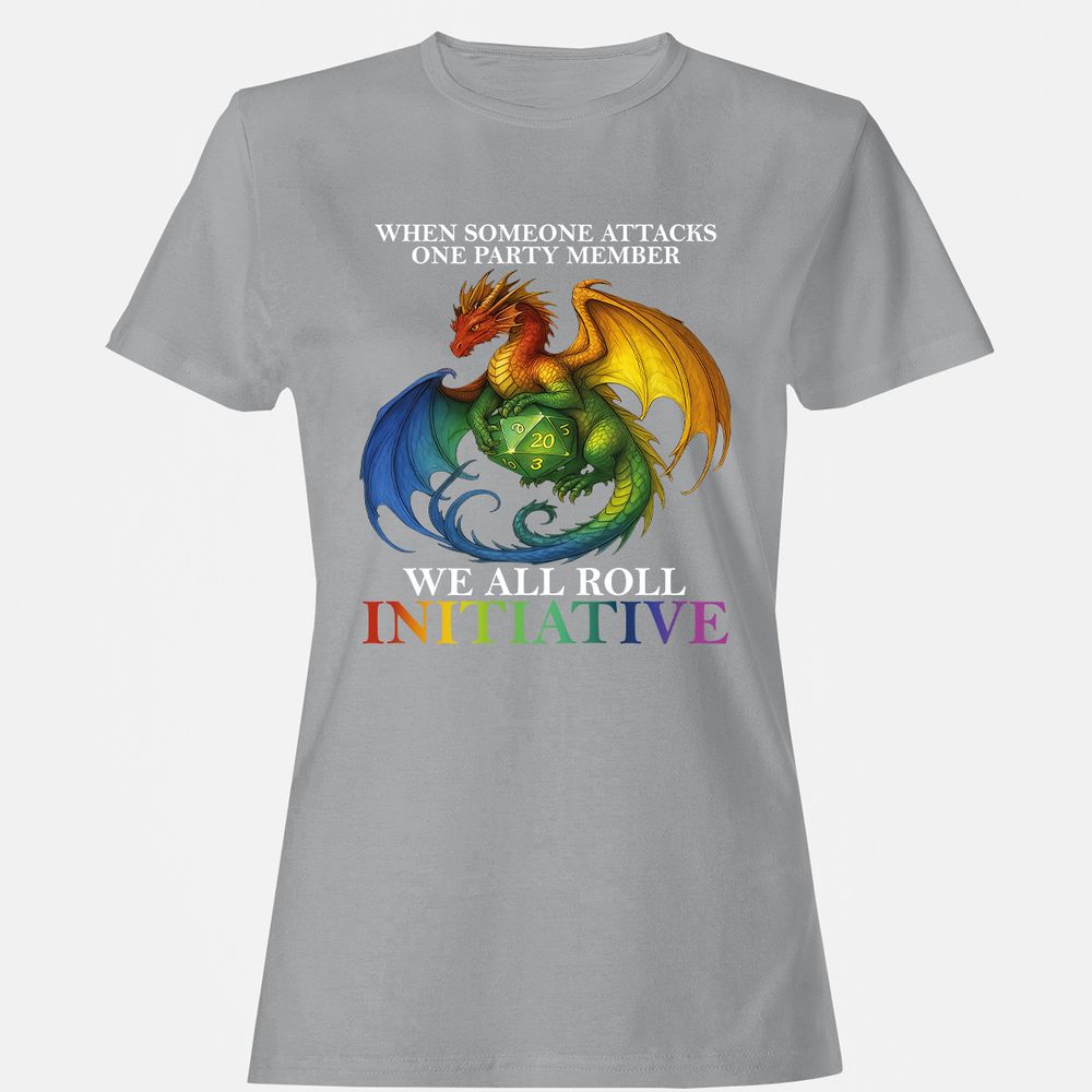 Dragon Roll For Initiative Women's T-Shirt - Sport Grey - 15