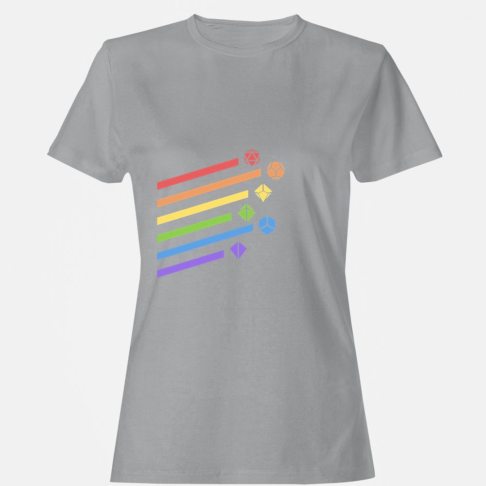 Rainbow Dice Set Women's T-Shirt - Sport Grey - 15
