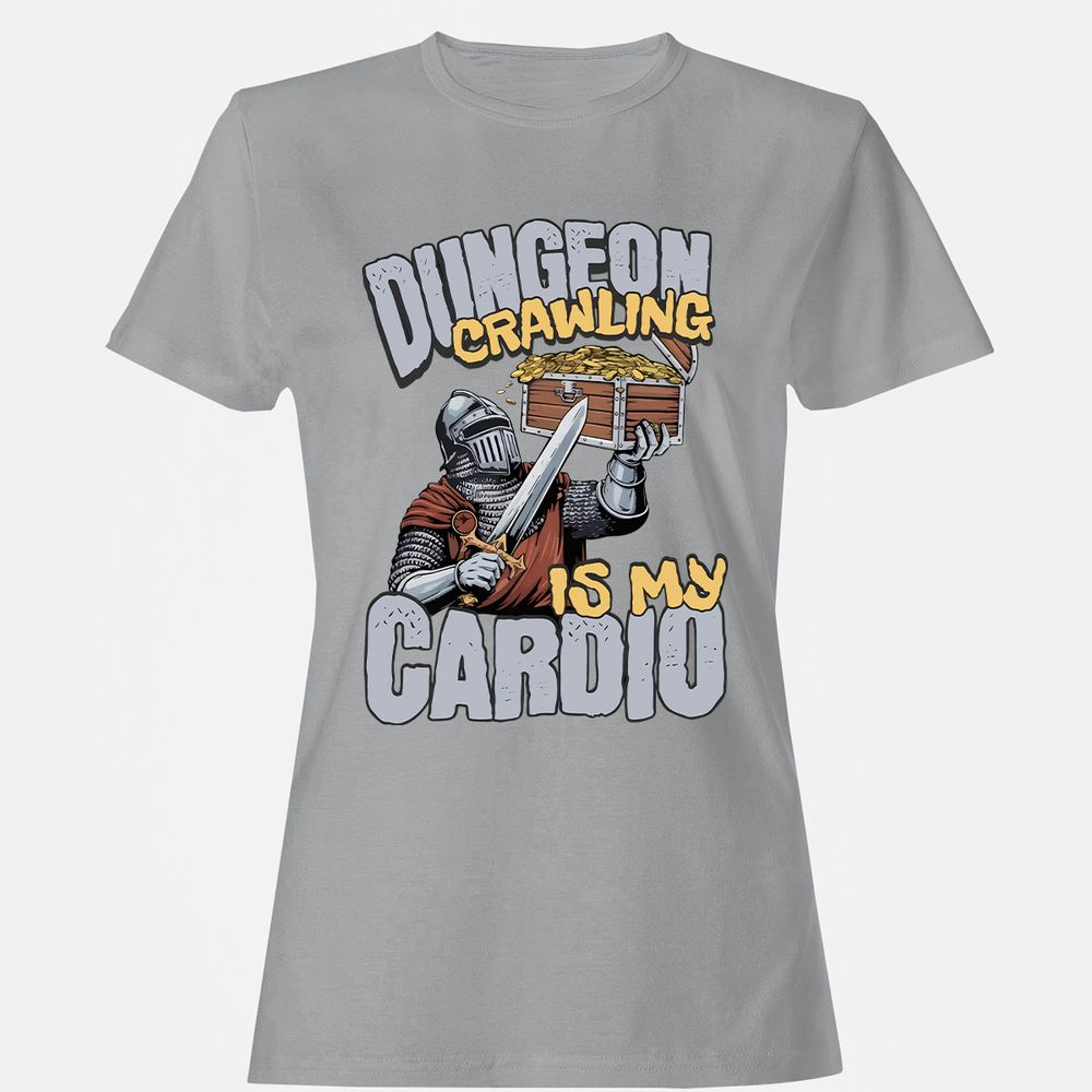 Dungeon Crawling Is My Cardio Women's T-Shirt - Sport Grey - 15