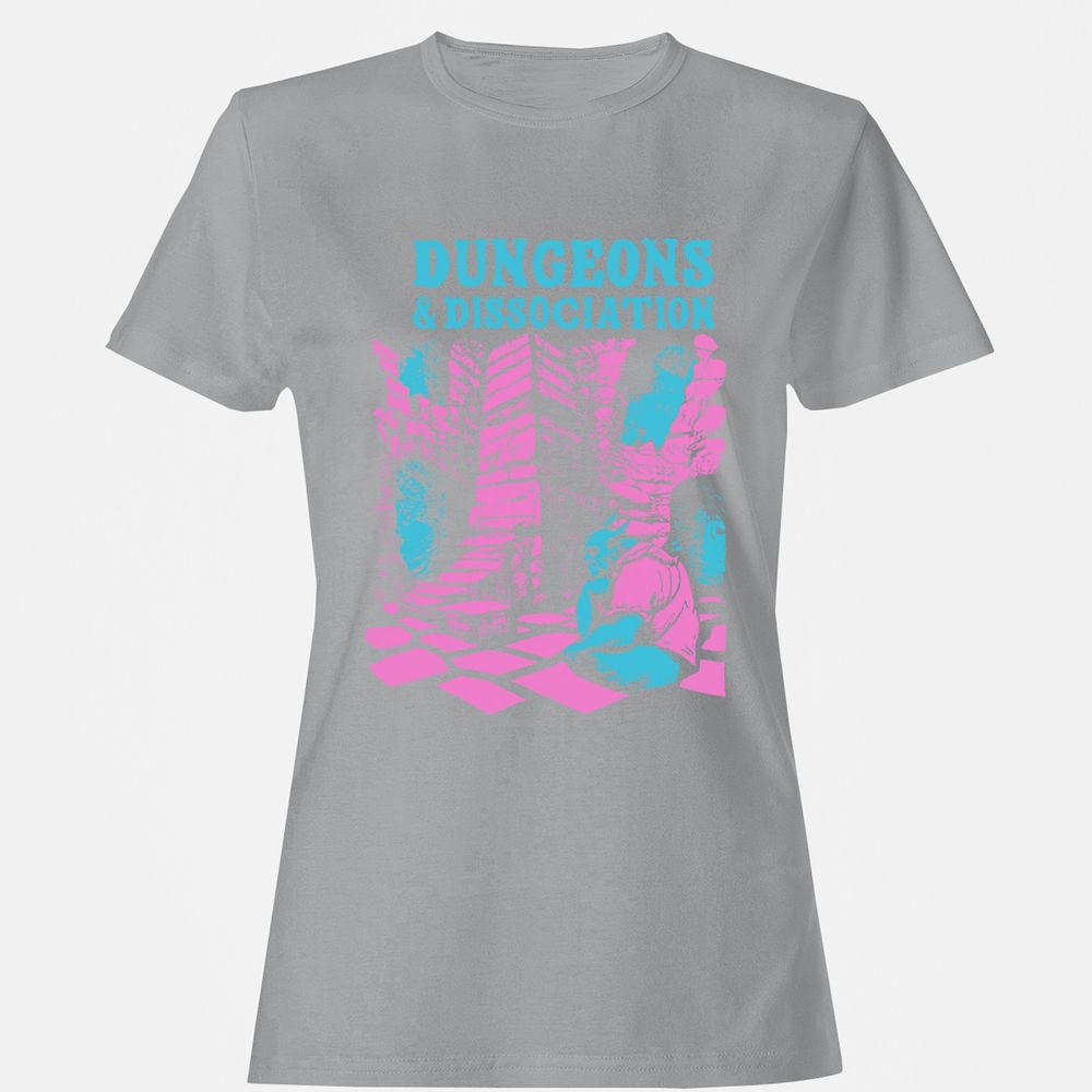 Dungeons And Dissociation Women's T-Shirt - Sport Grey - 15