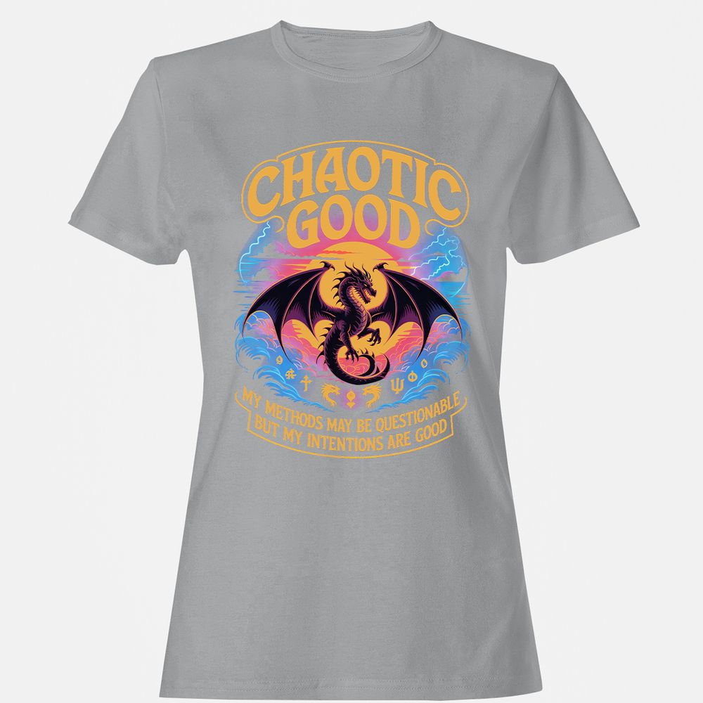 Chaotic Good Women's T-Shirt - Sport Grey - 15