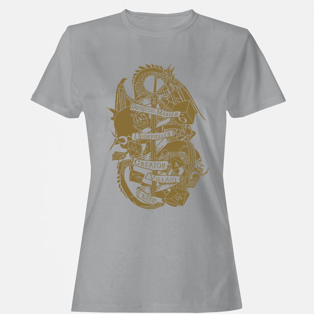 Dungeon Master Dragon Women's T-Shirt - Sport Grey - 15