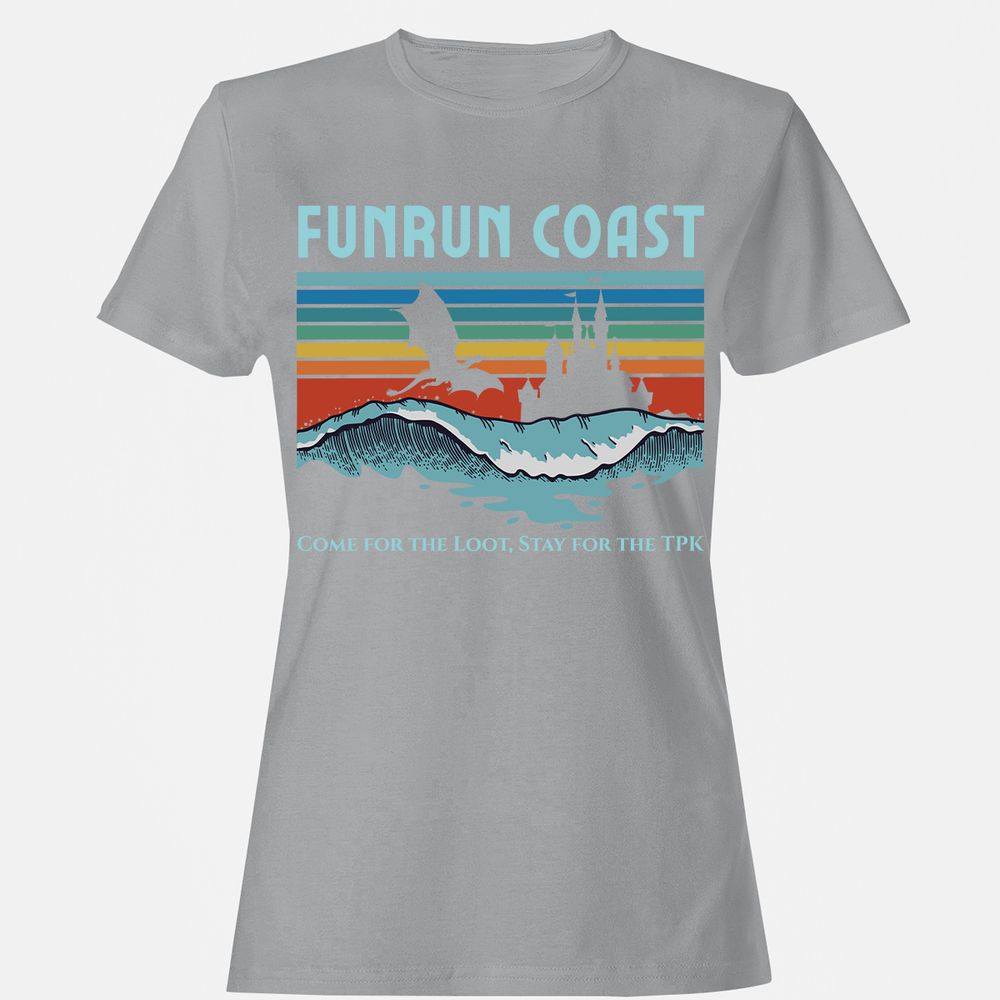 FUNRUN COAST Women's T-Shirt - Sport Grey - 15