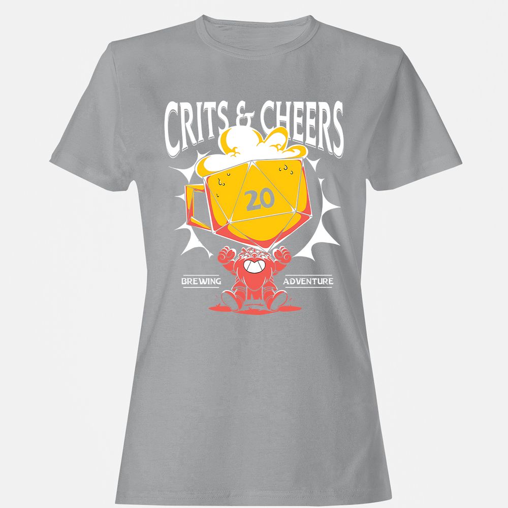 Crits & Cheers Women's T-Shirt - Sport Grey - 15