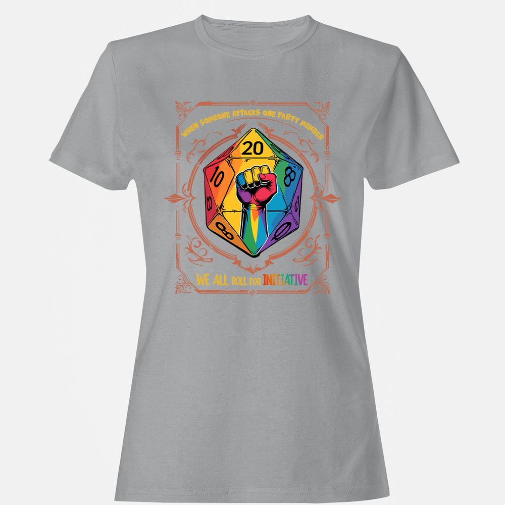 Roll For Initiative Women's T-Shirt - Sport Grey - 15