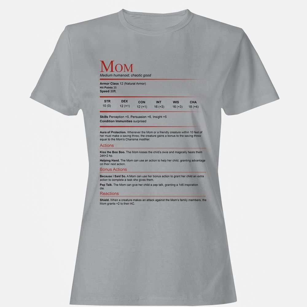 Mom Stats Women's T-Shirt - Sport Grey - 15