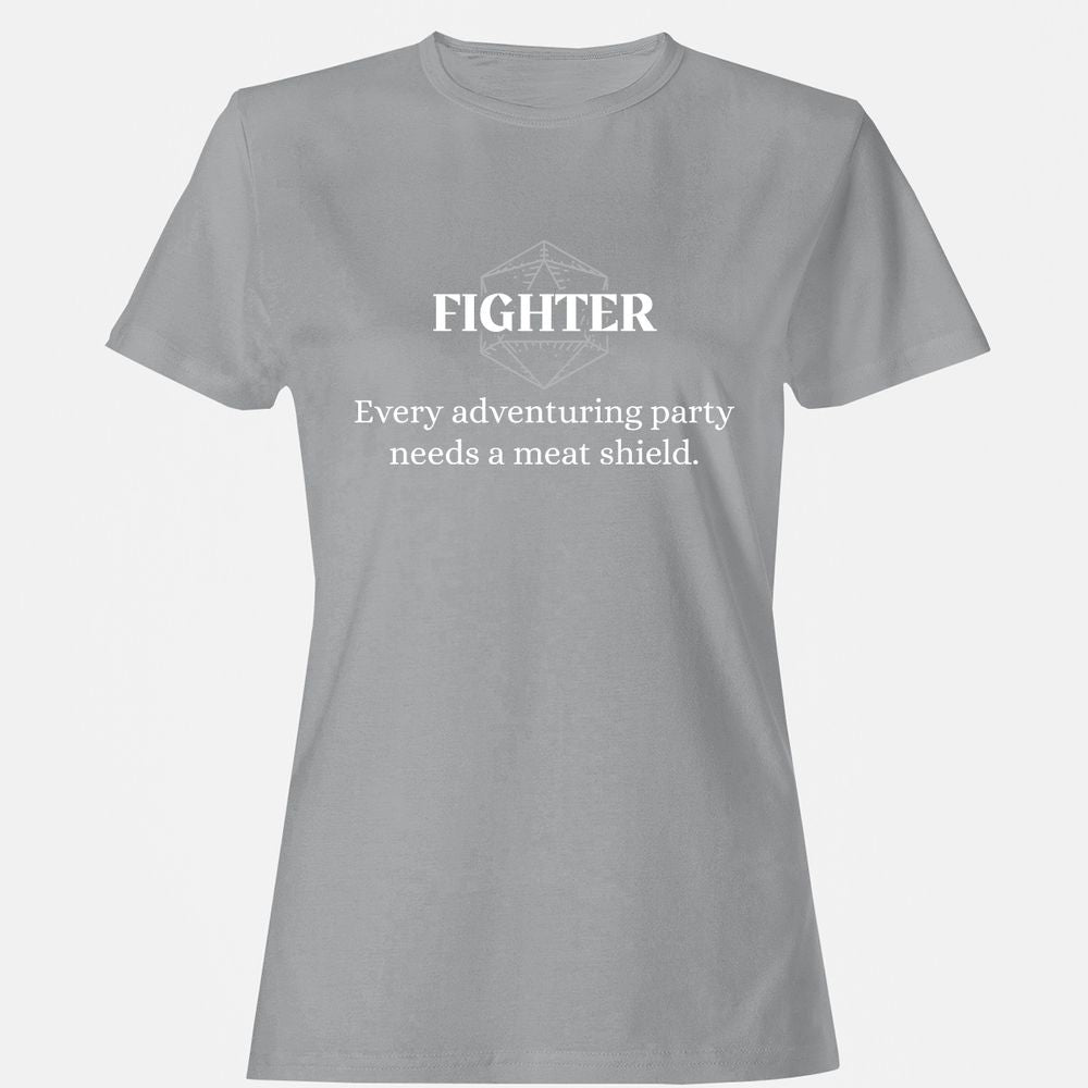 Fighter – Every Party Needs A Meat Shield Women's T-Shirt - Sport Grey - 15