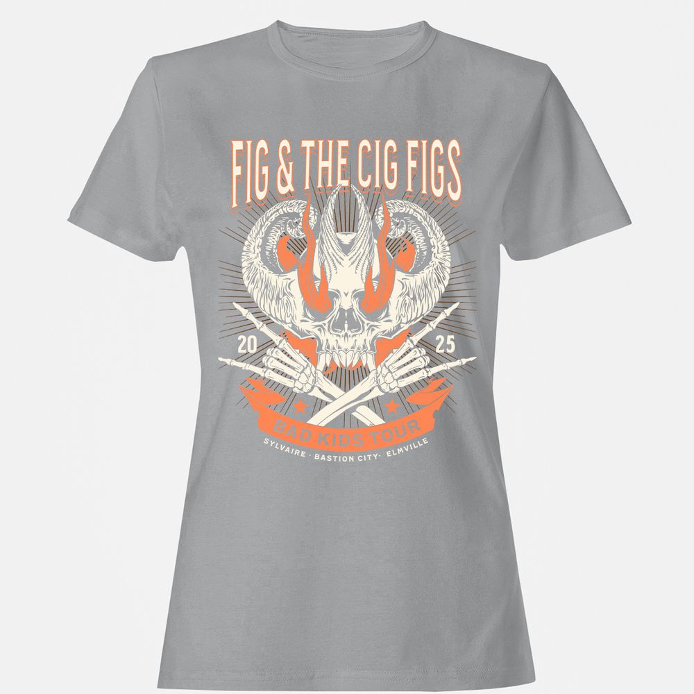 Fig and the Cig Figs, Dimension 20 Women's T-Shirt - Sport Grey - 15