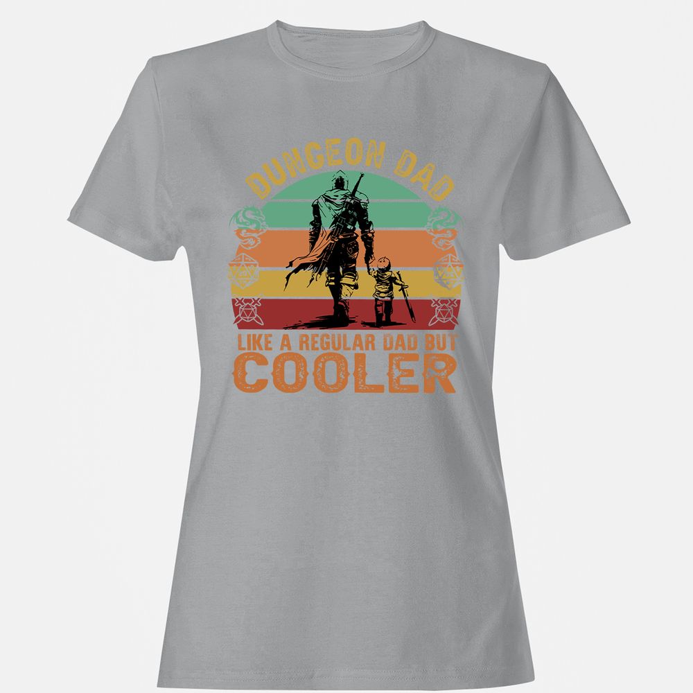 Dungeon Dad Like A Regular Dad Women's T-Shirt - Sport Grey - 15