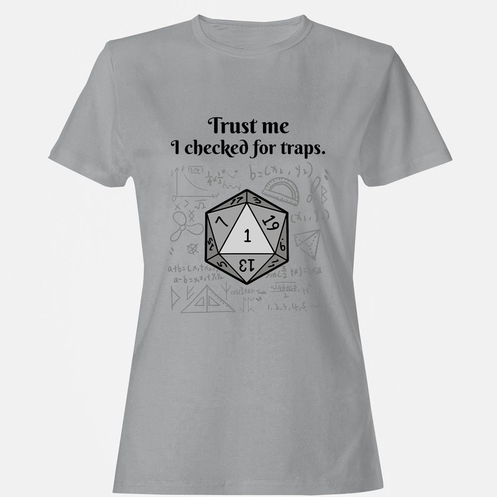 Trust me, I checked for traps. Women's T-Shirt - Sport Grey - 15