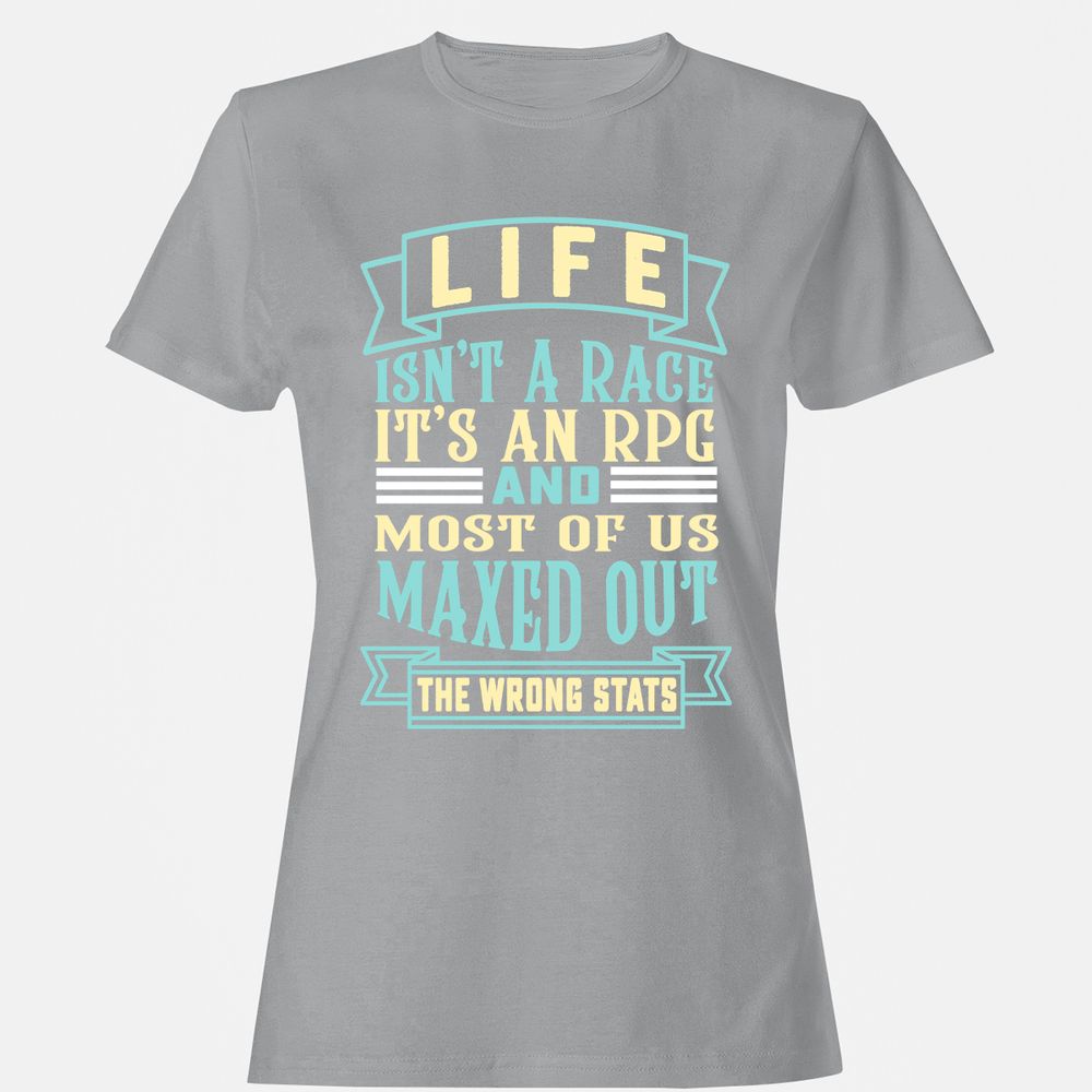 Life Is A RPG Women's T-Shirt - Sport Grey - 15