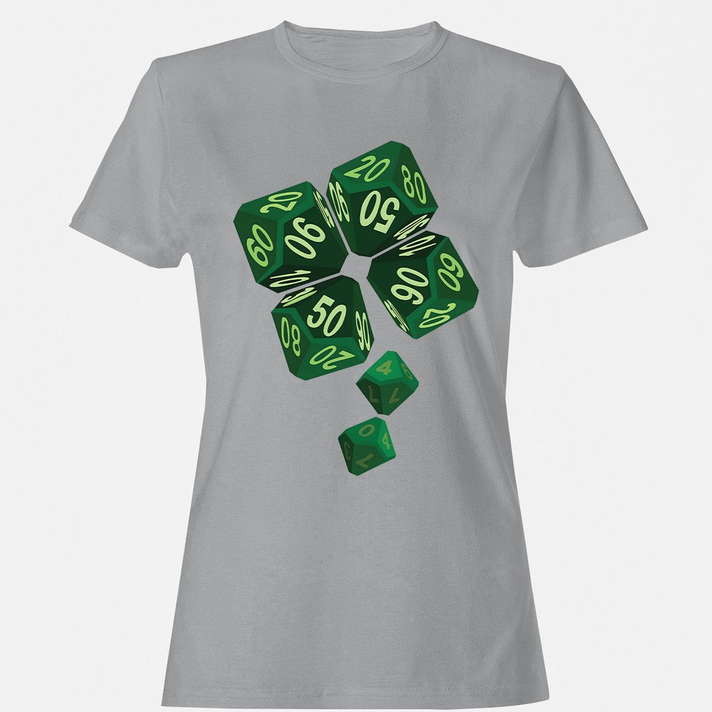 Dice Clover Women's T-Shirt - Sport Grey - 15