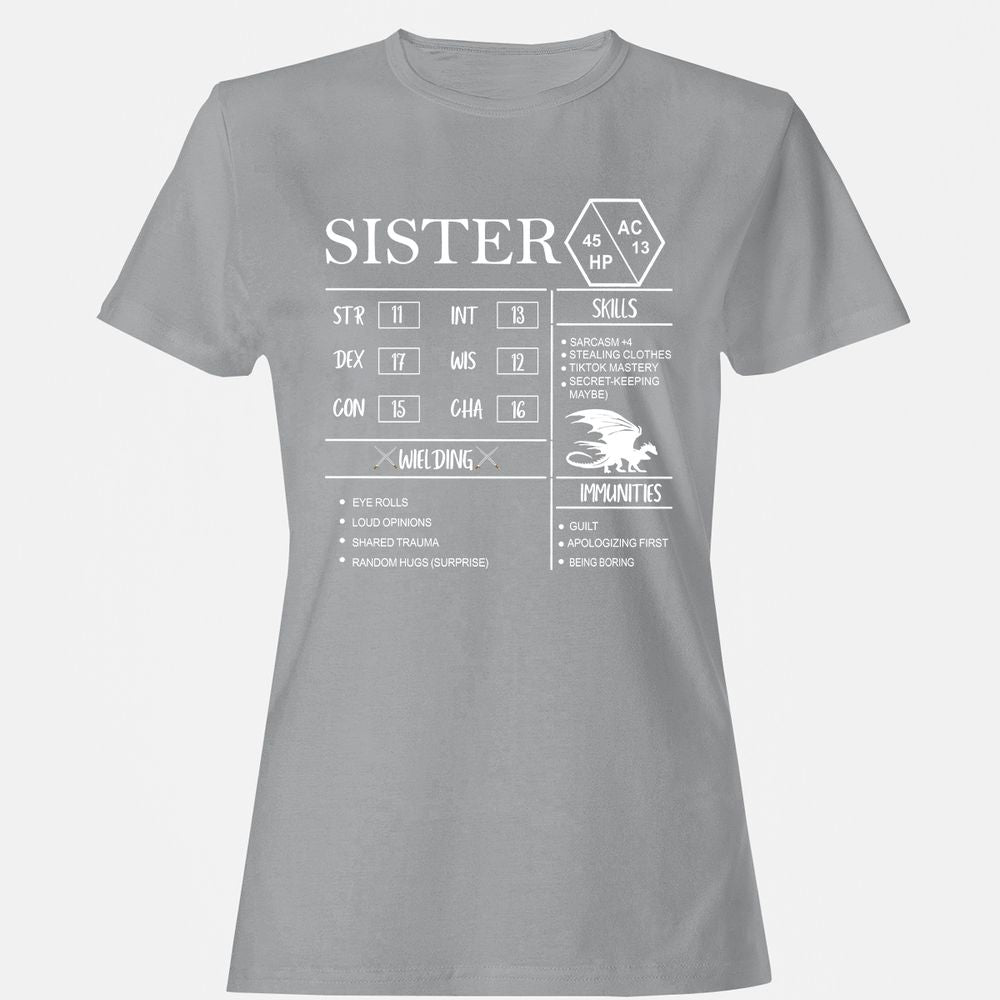 Sister Stats Women's T-Shirt - Sport Grey - 15