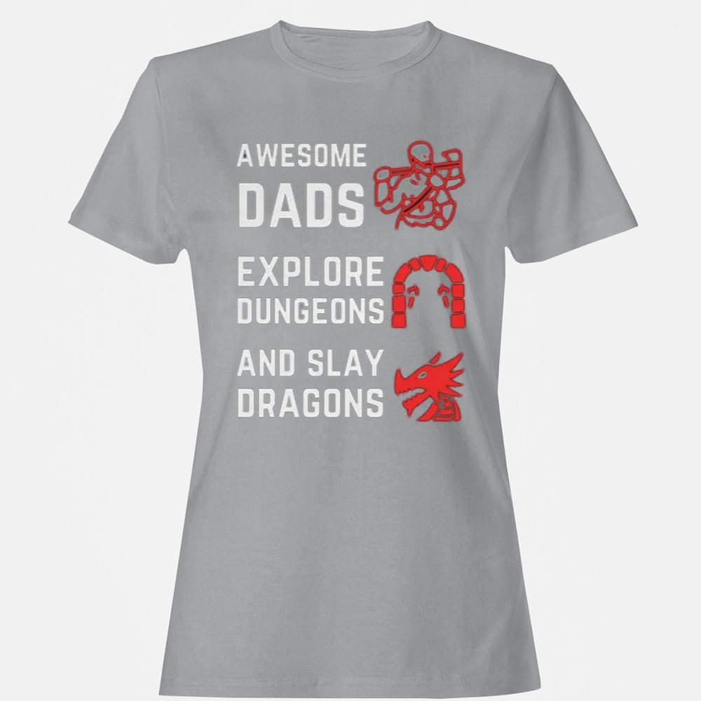 Awesome Dad Fathers Day Women's T-Shirt - Sport Grey - 15