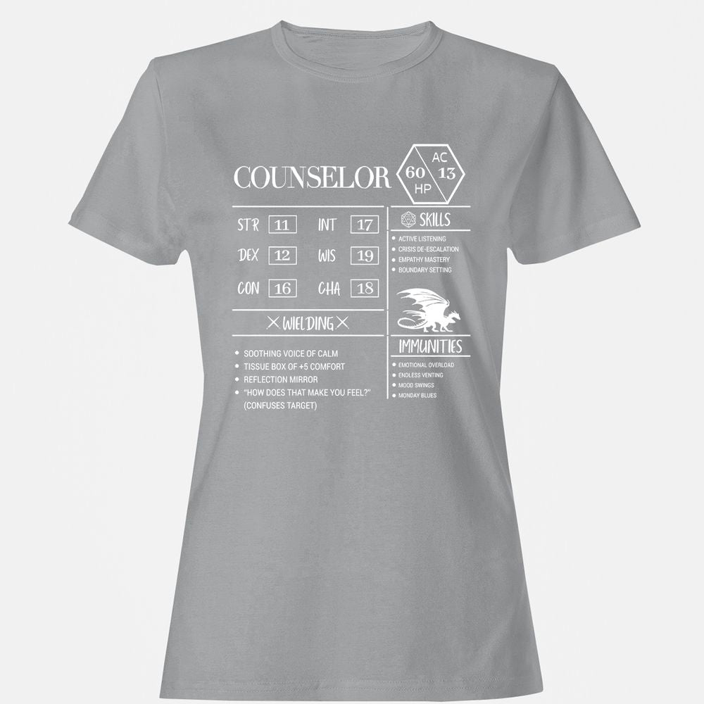Counselor New Women's T-Shirt - Sport Grey - 15