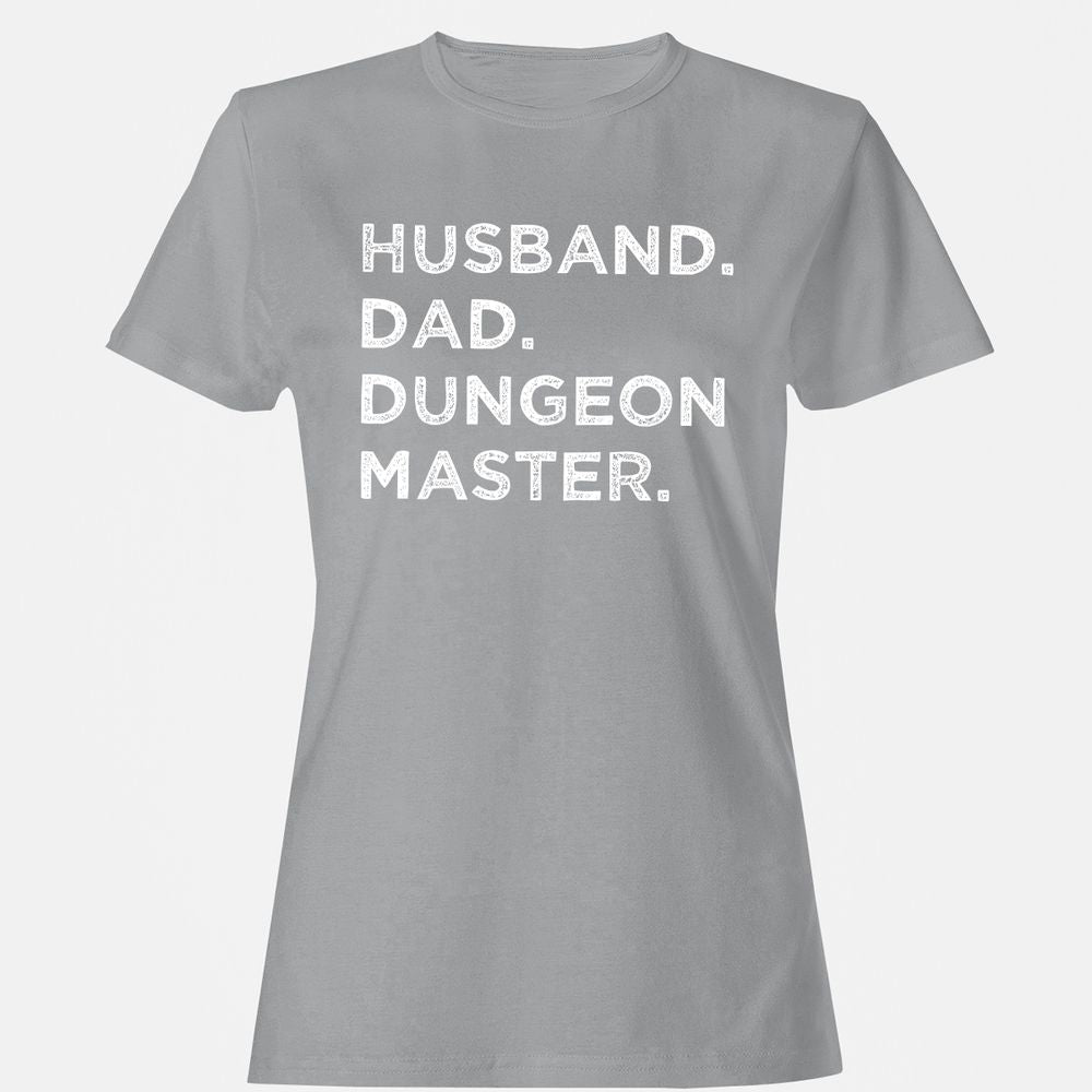 Husband Dad Dungeon Master Women's T-Shirt - Sport Grey - 15