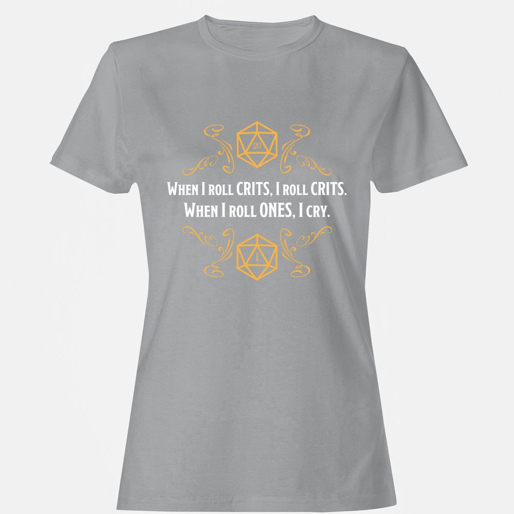 When I Roll Crits Women's T-Shirt - Sport Grey - 15