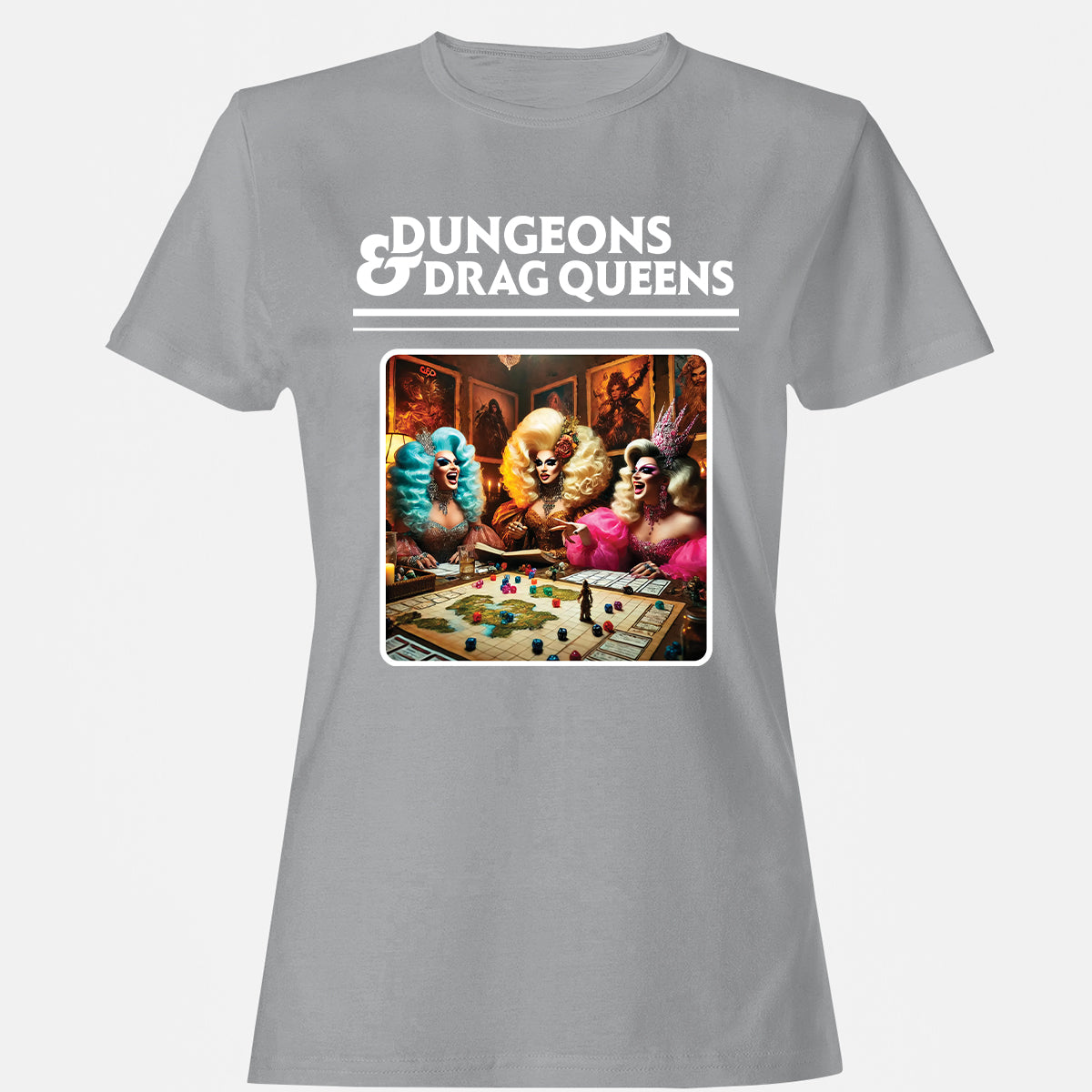 Dungeons & Drag Queens Women's T-Shirt - Sport Grey - 15