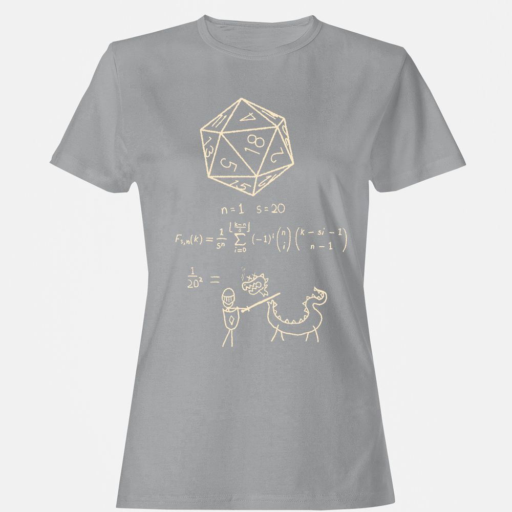 Science Of20 Sided Dice Women's T-Shirt - Sport Grey - 15