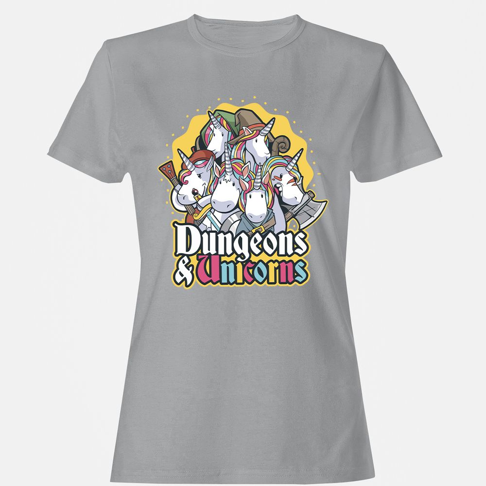 Dungeons And Unicorns Women's T-Shirt - Sport Grey - 15