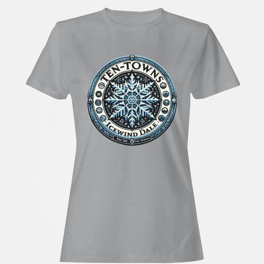 Ten-Towns Icewind Dale Women's T-Shirt - Sport Grey - 15