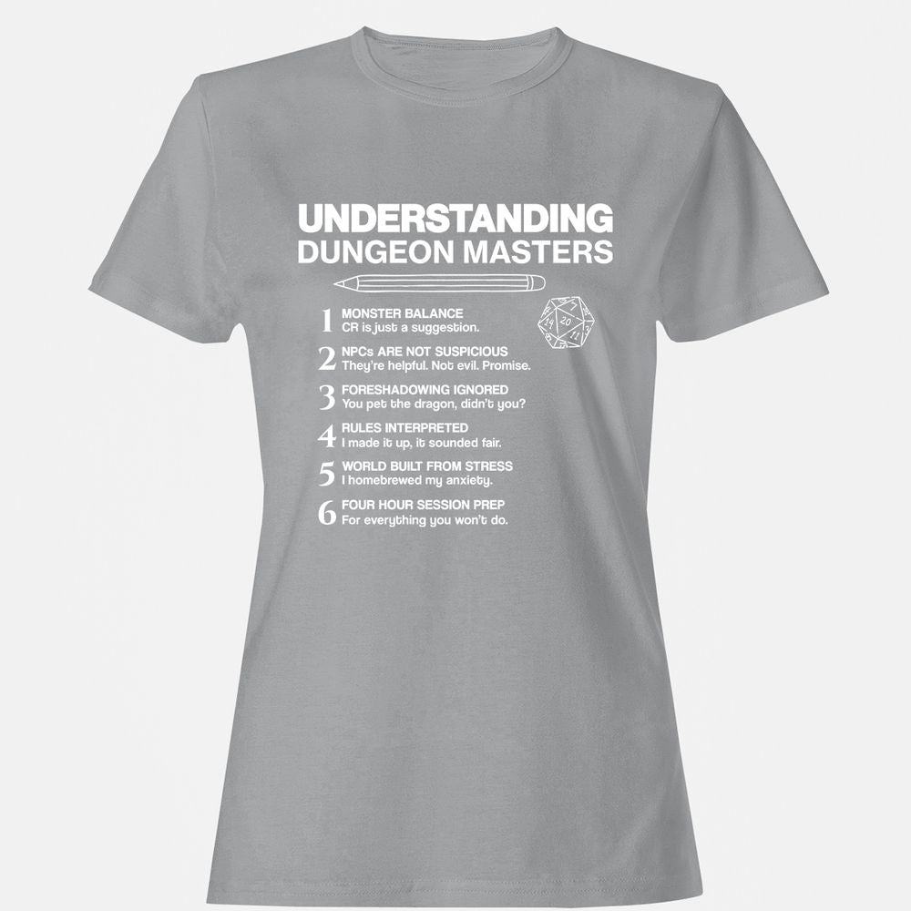 Understanding Dungeon Masters Women's T-Shirt - Sport Grey - 15