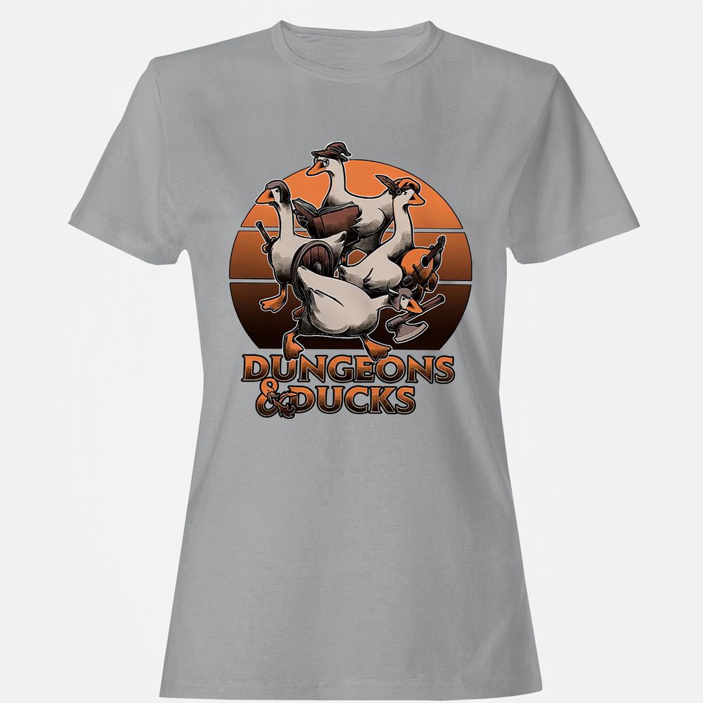 Dungeons And Ducks Women's T-Shirt - Sport Grey - 15