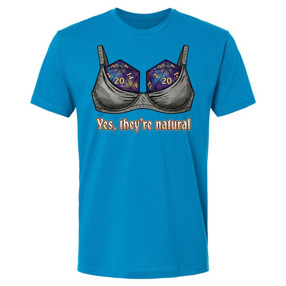 They Are Natural Nat20 Premium Unisex T-Shirt - Turquoise - 15
