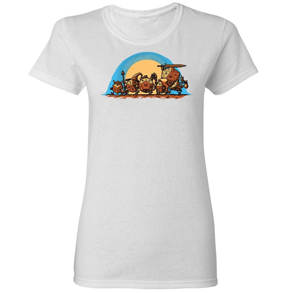 The Fellowship Of The Dice Women's T-Shirt - White - 15