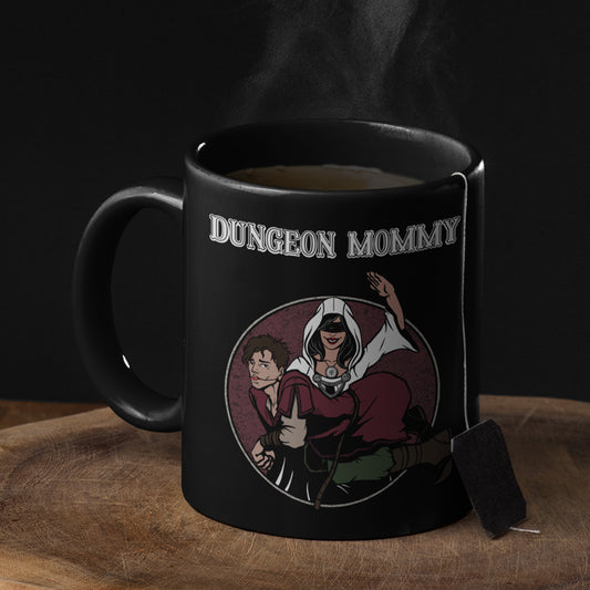 Dominant Dungeon Mommy Black Ceramic Mug