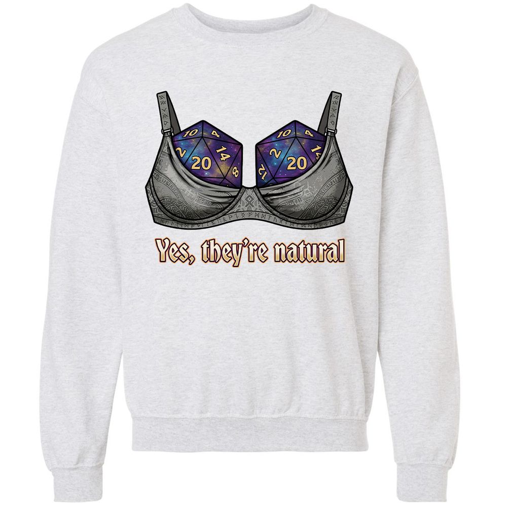 They Are Natural Nat20 Classic Unisex Sweatshirt - Ash - 16