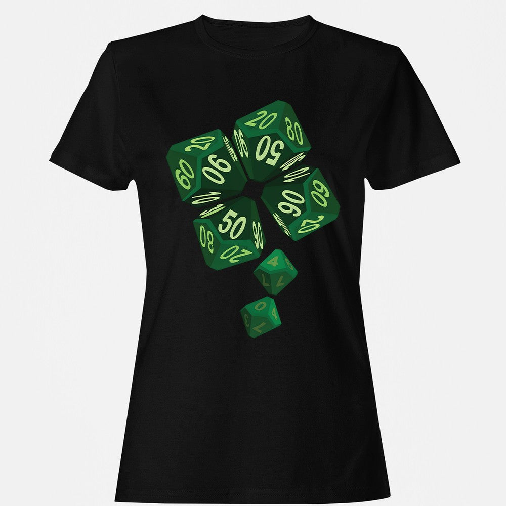 Dice Clover Women's T-Shirt - Black - 16