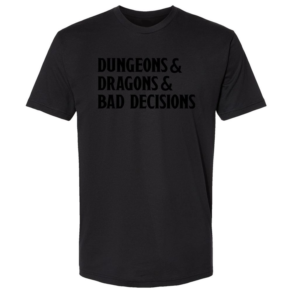 Bad Decisions Premium Unisex T-Shirt - Black - 16