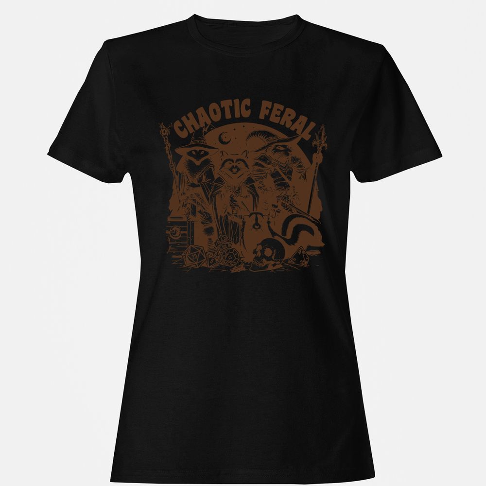 DND Inspired Raccoon Opossum Chaotic Feral - Black - 16